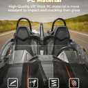 KEMIMOTO Front Windshield Compatible with Polaris Slingshot S SL SLR R GT LE 2015-2026, Scratch Resistant Hard-Coated Polycarbonate Wind Deflector Replace #2882154 Accessories