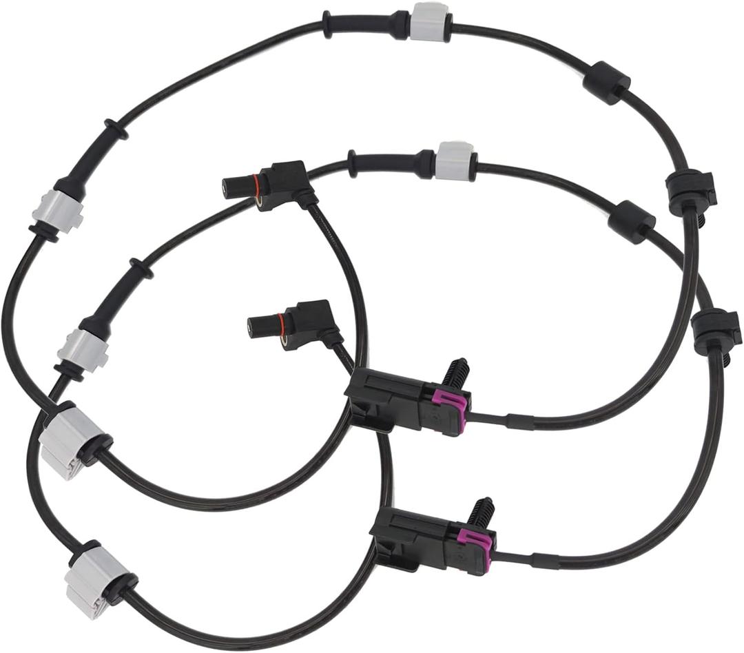 ABS Wheel Speed Sensor Front for 4.2L L6 5.3L 6.0L V8 Chevy 2002 2003 2004 2005 2006 2007 2008 2009 Trailblazer EXT SSR, GMC Envoy XL XUV, Buick Rainier, Saab 9-7x, Oldsmobile Bravada Left/Right 2 Pcs