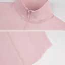 Tanming Women's Full Zip Seamless Workout Jacket Running Yoga Slim Fit Track Jacket (Pink)