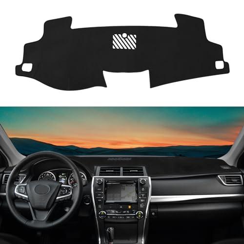 Rilsen Dashboard Cover Mat Custom Fit for Toyota Camry 2012-2017 Dash Cover Nonslip Dash Mat Protector Sunshade No Glare Black