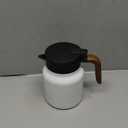 White Tea Thermos  Built-in Infuser, 1000ml Stainless Steel Thermos Insulated Tea Pot with Lid, Thermal Carafe for Home Kitchen Office