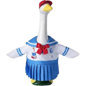 SUVEUS Back to School Porch Goose Outfits, Goose Outfits with Hairband for 23'' Statue, Goose School Cloths for Porch Garden Patio Lawn Statue Decor
