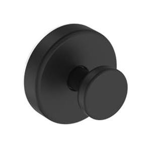 Bntuk Suction Cup Hooks for Shower, Removable Towel Hooks for Bathroom Window Glass Door Wall, Bath Robe Looafh Wreath Hook for Hanging - 1 Pack, Black