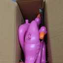 JOYIN Set of 6 Small Pink Flamingo Yard Ornament Stakes, Mini Lawn Plastic Flamingo Statue with Metal Legs for Sidewalks, Outdoor Garden, Luau Party, Tropical Party Decor, 2 Styles