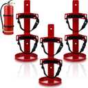 Suzile Pack of 1 Fire Extinguisher Metal Bracket Fire Extinguisher Holder Wall Mount Compatible with 5 Pound Fire Extinguishers