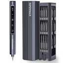 Mini Electric Screwdriver Set, 49-in-1 Electric Precision Screwdriver Cordless, 5 Torque Settings, LED Lights, Pry Bar, Tweezer, Repair Tool Kit for Computer PC Phone Camera Watch