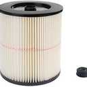 17816 9-17816 Red Stripe Vacuum Cartridge Filter Compatible Craftsman Shop Vac Wet/Dry Vacuum Models 5, 6, 8, 12, and 16 32 Gal. Vacuums produced since 1988 8.5 Inches- White/Red