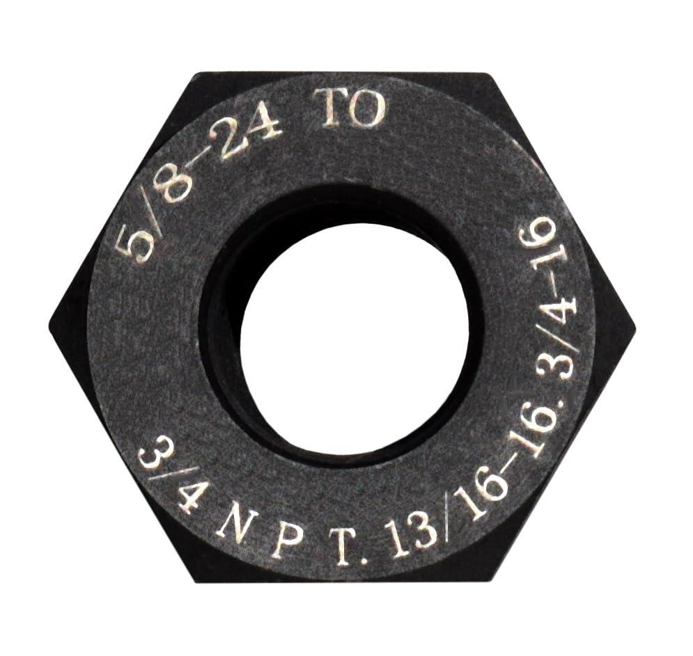 Steel Thread Adapter Convert 5/8-24 to 3/4 NPT, 13/16-16, 3/4-16