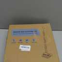 Broom with Dustpan Combo Set 54 Long Handle Household Dust Pan for Home Office Kitchen Cleaning Black & Grey