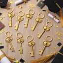 Misdary 50 Pcs Graduation Party Favors for Guests Graduation Cap Bottle Openers 2026 Graduations Keychain Class of 2026 Graduations Thank You Party Favors Souvenirs for Guests (Golden)