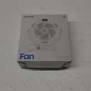 Gaiatop Portable Camping Fan with LED Lantern, 360Rotation and Clip on for Desk, 4000mAh USB Rechargeable Battery Powered, Digital Display and Hanging Hook for Tent Outdoor Travel Bedroom Black