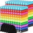 Syhood 1000 Pcs 14mm Colored Dice Bulk 6 Sided Dice Set with 5 Pieces Drawstring Pouches Standard Playing Dices for Teaching Math Learning Board Dices Playing, 10 Color