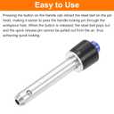 2 x uxcell 2 Pcs Quick Release Pin, 1/4" x 1.06"(Dia. x L) Ball Locking Pin with Push Button 304 Stainless Steel Ring Handle Locking Pin with Wire for Audio Bimini Top Marine, Silver