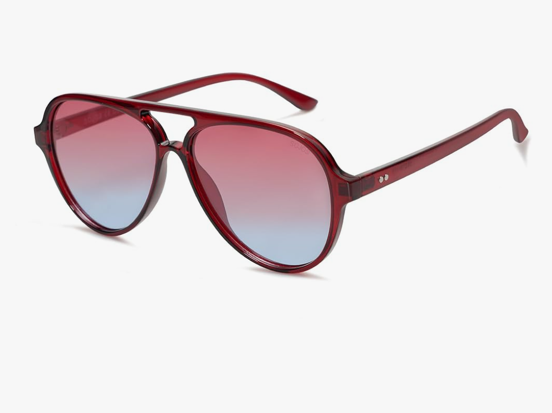 SOJOS Classic Polarized Aviator Sunglasses for Women Men, Retro Trendy Aviators Shades SJ2201