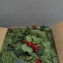 Extra Thick & Lush - 9 Ft by 12 Inch Prelit Christmas Garland with 50 Lights Timer, Real Touch Cedar Garland, 175 Tips Realistic Soft Battery Operated Red Berry Pinecones Xmas Garlands Indoor Outdoor