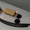 Zenna Home No Drill Curved Shower Curtain Rod, 32 - 40 Inches Adjustable Shower Rod for Small Tubs or Showers, Easy Install, Choice of No Drilling Tension or Wall Mount, Rustproof, Bronze