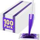 Mop Pads Refills Compatible with WetJet Mop, Disposable Mop Pads for Hardwood Floors, Tile, Laminate & Multi-Surface Cleaning, 100 Pack