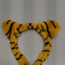 Lurrose Tiger Headband Plush Ear Hair Hoop Cute Zoo Animals Party Costume for Halloween Birthday Party Cosplay Photo Prop