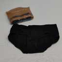 INNERSY Womens Underwear Cotton Hipster Panties Regular & Plus Size 6-Pack (Large, Black)