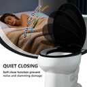 Angol Shiold PP Slow Close Toilet Seat (Elongated, Black)