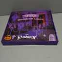 Halloween Spider Pathway Lights, 3 Pack 250 LED Purple Decorations Outdoor Metal Stake Lights, 8 Modes Memory Timer Waterproof Plug in Light String for Walkway Yard Lawn Garden Halloween Decor
