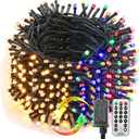 Brizled Christmas String Lights, 279ft 800 LED Color Changing Christmas Lights with Remote, 11 Modes Tree Light Warm White & Multicolor Green Wire Xmas Lights Outdoor for Xmas Party Home