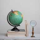 Vintage Brass and Bone Magnifying Glass, Multicolor