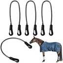 4PCS Horse Blanket Leg Straps,Heavy Duty Tail Cord for Horse Rugs