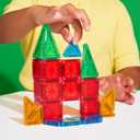 Magna-Tiles microMAGS 26-Piece Travel Magnetic Construction Set Bold Colors, The Original Magnetic Building Brand