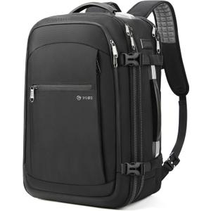 Travel Backpack for Men, Anti-Theft Laptop Backpack 60L Expandable, Carry on Bag for Airplanes, High Tech Backpack with Charging Port for Laptop/Travel/Business/College/Camping