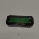 KWANWA 2-in-1 Digital Alarm Clock with Indoor Thermometer  Flip to Show Temperature, Battery Operated, Large LED Display, Adjustable Brightness, Auto Dimming, Snooze, Portable Travel Clock (Black)