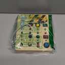 Busy Board Montessori Toys for Toddler, Wooden Sensory Board Switch Toy with Shape Sorter LED Light Up Toys Educational Plane Travel Activity for Girls & Boys