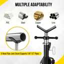 2PCS Pipe Jack Stand, Heavy Duty Pipe Stand, 2500LB Jack Stands Carbon Steel with Portable Folding Legs 28-52 Inch Height Adjustable 1/8"-12" Capacity