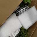Winlyn Set of 3 Assorted Small Potted Succulents Arrangement Artificial Succulent Plants in Black and White Geometric Pots for Table Centerpiece Windowsill Shelf Indoor Outdoor Garden Greenery Decor