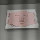 INIA Red Light Therapy Mask for Face – 4 Light Modes with 850nm NIR, Red & Blue LED Light Therapy, 2600mAh Rechargeable LED Face Mask for Radiant Glow at Home, Pink