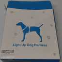 BiPawTi LED Light Up Dog Harness for Safety Night Walking, Glow in The Dark Soft Mesh Dogs Vest Lighted USB Rechargeable - Reflective Harness for Dogs, Illuminated No Pull Dog Vest (Orange, XL)