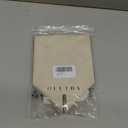 OLETHA Square Tissue Box Cover - Aesthetic Desk Decor for Room, Home & Office - Tissues Cube Boxes Holder - Woven Textured, Light Taupe