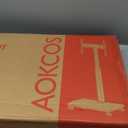 Rolling TV Stand for 32-65 Inch TVs, Portable Mobile TV Stand on Wheels, 8-Level Height Adjustable TV Cart with Swivel & Tilt Mount for Bedroom/Living Room/Office/Corner (White)