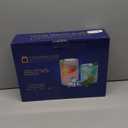 KMIGRUAN 15oz Colored Hobnail Drinking Glasses Set of 6,Vintage Kitchen Glassware, Embossed Beaded Glass Cups,Water Tumbler for Cocktail,Juice and Various Mixed Drinks