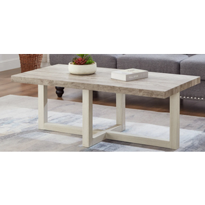 Roundhill Furniture Luno 3-Piece Coffee Table Set, Coffee Table and Two End Tables