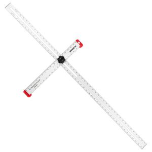 URASISTO 48 Inch T-Square Tool, Aluminum Adjustable Drywall T-Square Ruler, Multi Angle Measuring Ruler for Layout and Marking