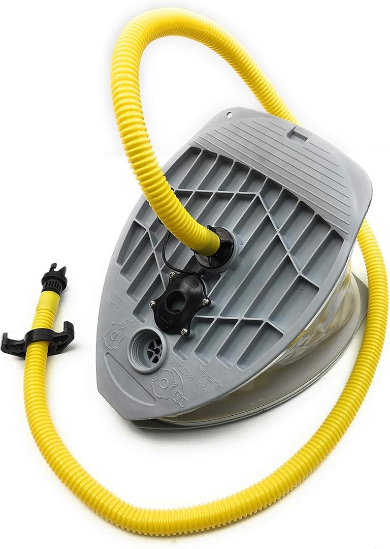 Seamax 9L Foot Pump with Double Chambers, High Volume and High Pressure, Max 15 PSI for Inflatable Boat and SUP