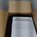 Vanpopubs 2 Pack 2.7 Gal Bathroom Trash Can with Lid, Automatic Trash Can Small Smart Garbage Can Touchless, Slim Motion Sensor Waterproof Plastic Trash Bins for Bedroom Office Kitchen Toilet Black