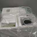 Tanlade 4 Pcs Ceramic Raised Cat Bowls, Elevated Tilted Cat Bowl, Stress Free, Backflow Prevention, Dishwasher and Microwave Safe for Indoor Kitten, Puppies(White and Grey)