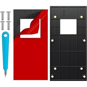 No-Drill Adhesive Video Doorbell Mount Compatible with Ring Wireless Video Doorbell 1/2/3/3 Plus/4/ (2024 Release), Mounting Holder Accessories for Apartments Houses
