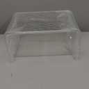 Acrylic Step Stool, Clear Foot Stool for Bathroom, Bedroom, Kitchen, Flower Pot Stool Holds Up to 250lbs