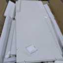 IDEALHOUSE 6 Drawer Dresser for Bedroom with LED Lights & Charging Station, Modern White Dresser with LED for Bedroom, Wide Chest of 6 Drawers with Open Storage Shelf for Living Room, Hallway, Closet