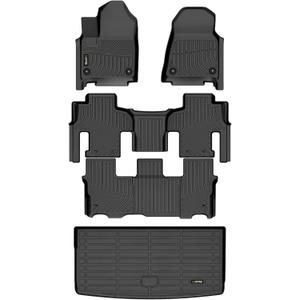 Floor Mats & Cargo Liner Fit for 2022-2026 Jeep Wagoneer 8 Seats