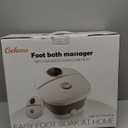 Collapsible Foot Spa Bath with Heat,Foot Massager with Two Side Supports,Leakage Protector,Temperature Control,Bubbles,Red Light,Timer,Feet Spa Tub,Feet Soaker,Gifts (Black)