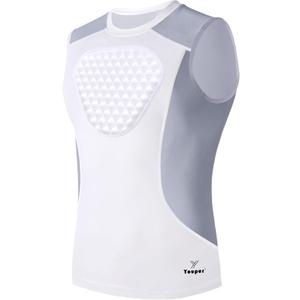 Youper Adult Padded Chest Protector Shirt, Heart-Guard/Sternum Protection for Baseball, Football, Lacrosse & Goalies (Large)